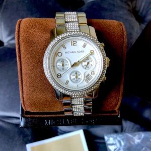 Michael Kors Stainless Ladies chronograph watch